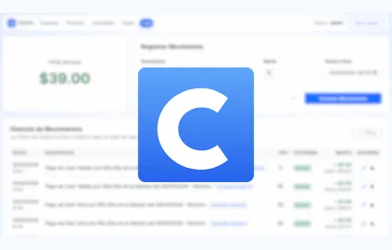 Interfaz principal de la aplicación web Contira mostrando el panel de control financiero.